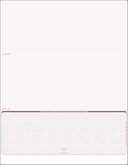 Equal Perforation Checks - Bottom Position Burgundy Linen SC9LNBY