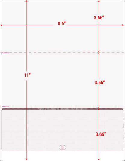 Equal Perforation Checks - Bottom Position Burgundy Linen SC9LNBY