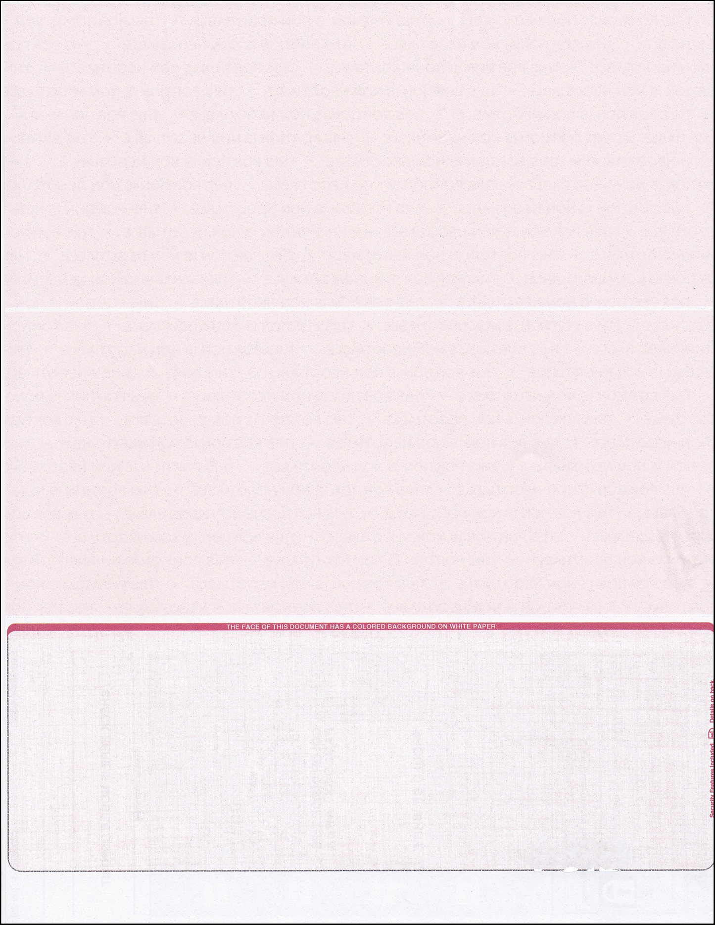 Equal Perforation Checks - Bottom Position - RED Linen (SC9LNRD-1)