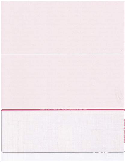 Equal Perforation Checks - Bottom Position - RED Linen (SC9LNRD-1)