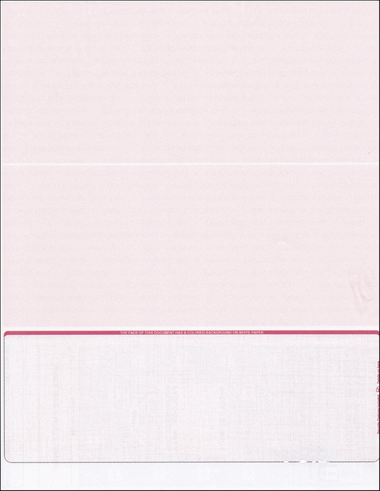 Equal Perforation Checks - Bottom Position - RED Linen (SC9LNRD-1)