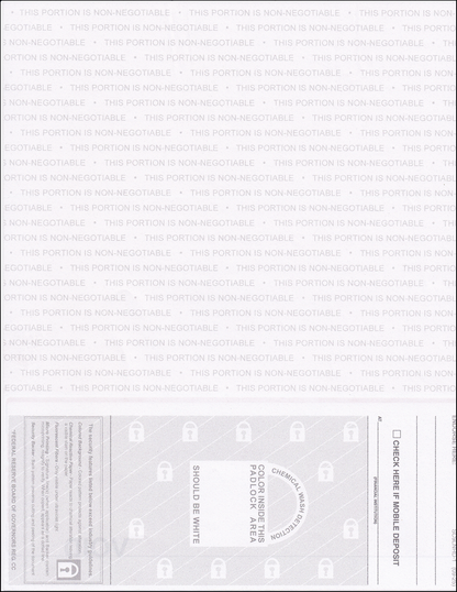 Equal Perforation Checks - Bottom Position - RED Linen (SC9LNRD-1)