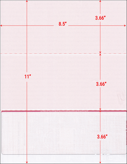Equal Perforation Checks - Bottom Position - RED Linen (SC9LNRD-1)