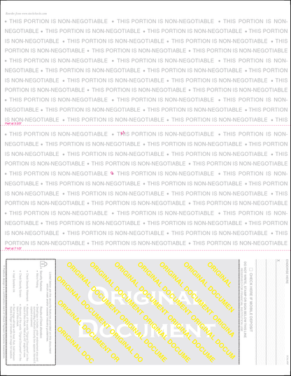 Equal Perforation Checks - Bottom Position - Reflex Blue Linen (SC9LNRF)