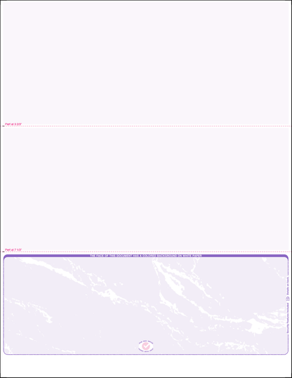 Equal Perforation Checks - Bottom Position - Purple Marble Edge (SC3MBPL)