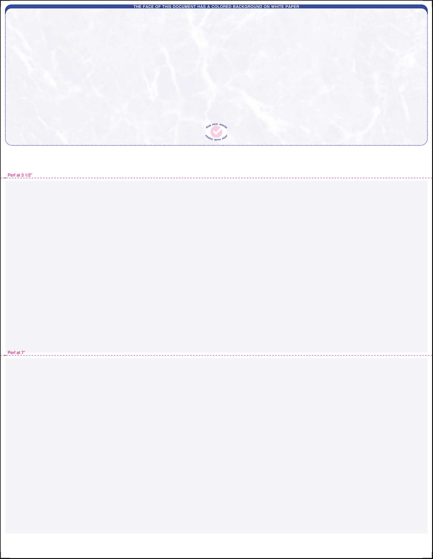 Value Blank Laser Checks - Top Position - Blue Marble (SCTBMBASIC)