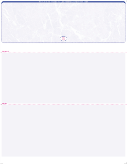 Value Blank Laser Checks - Top Position - Blue Marble (SCTBMBASIC)