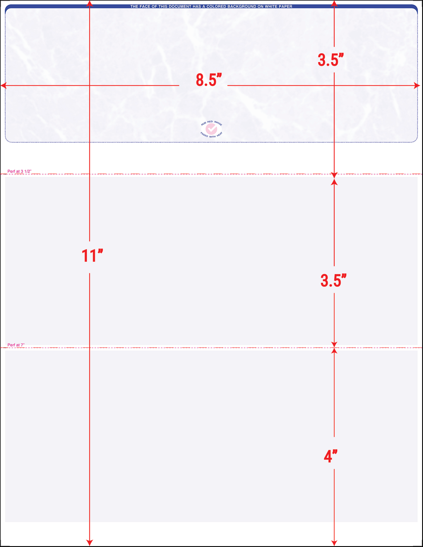 Value Blank Laser Checks - Top Position - Blue Marble (SCTBMBASIC)