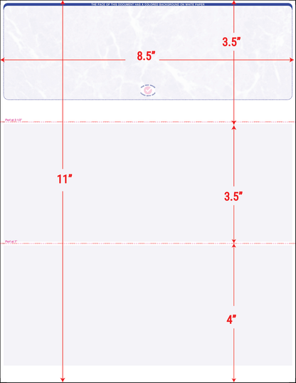 Value Blank Laser Checks - Top Position - Blue Marble (SCTBMBASIC)