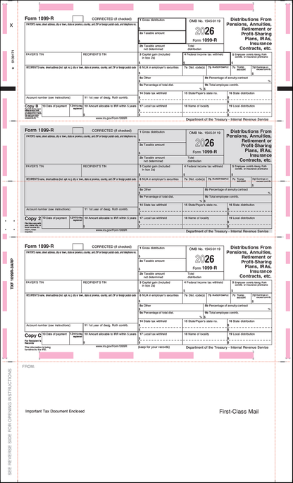 1099-R Retirement form 