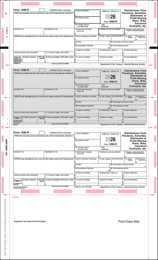 1099-R Retirement form 