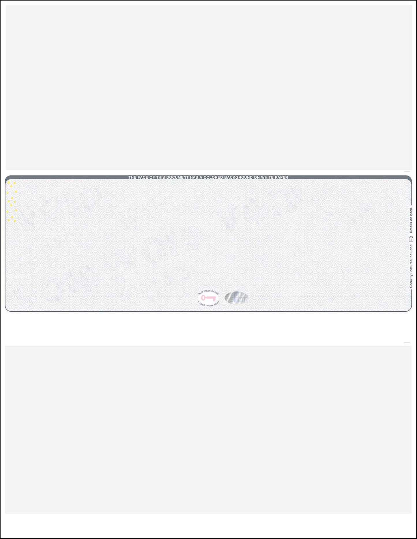 Hologram Blank Laser Checks - Middle Position - Gray  Scallop Void (WLSTK2SVHGY)