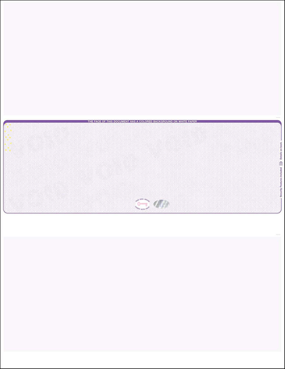 Hologram Blank Laser Checks - Middle Position - Purple Scallop Void (WLSTK2SVHPR)