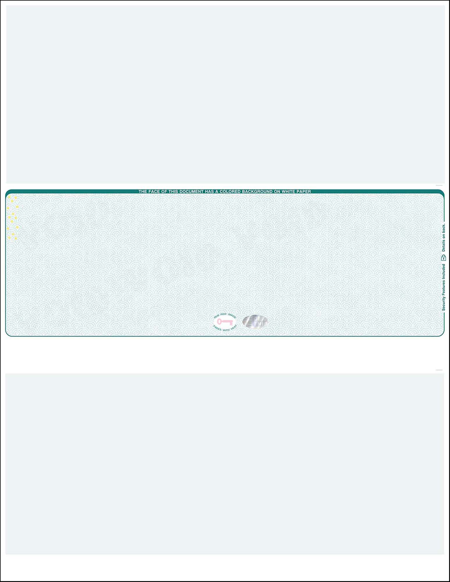 Hologram Blank Laser Checks - Middle Position - Teal Scallop Void (WLSTK2SVHTL)
