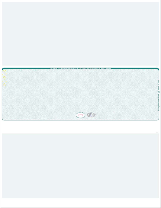 Hologram Blank Laser Checks - Middle Position - Teal Scallop Void (WLSTK2SVHTL)