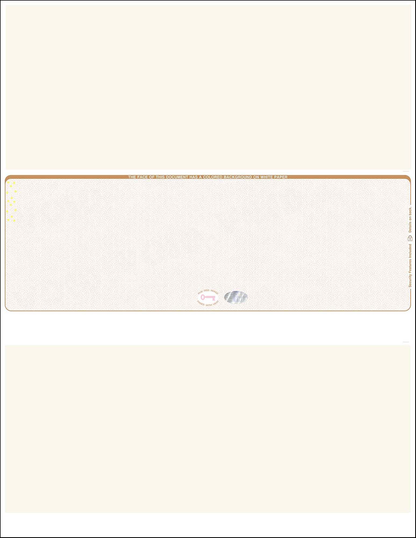 Hologram Blank Laser Checks - Middle Position - Tan  Scallop Void (WLSTK2SVHTN)