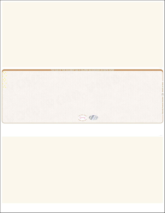 Hologram Blank Laser Checks - Middle Position - Tan  Scallop Void (WLSTK2SVHTN)