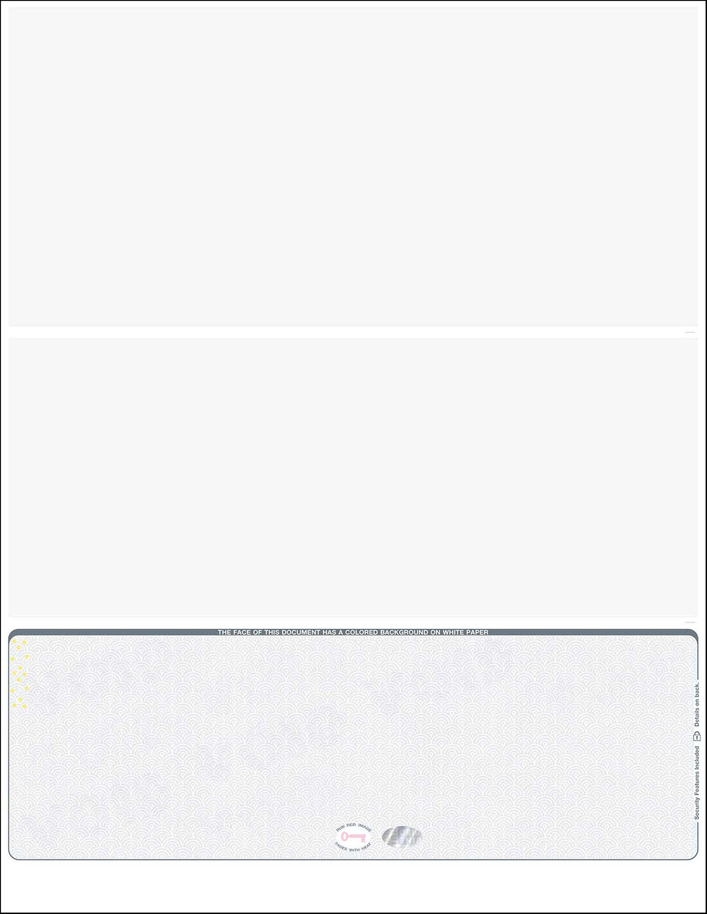 Hologram Blank Laser Checks - Bottom Position - Gray Scallop Void (WLSTK3SVHGY)