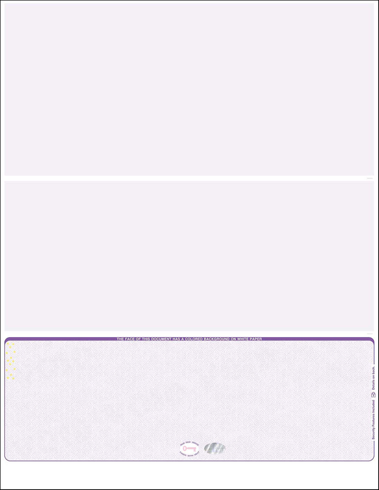 Hologram Blank Laser Checks - Bottom Position - Purple Scallop Void (WLSTK3SVHPR)