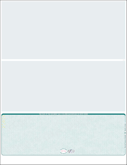 Hologram Blank Laser Checks - Bottom Position - Teal  Scallop Void (WLSTK3SVHTL)