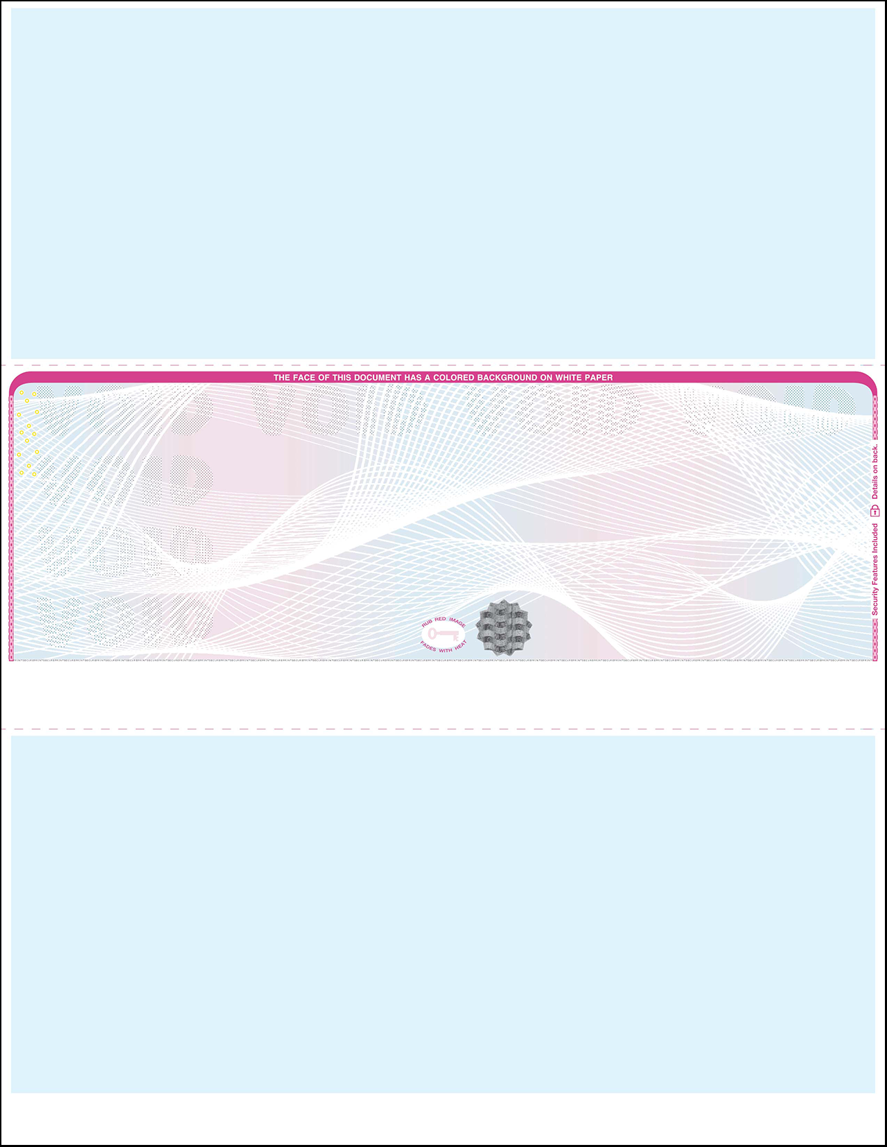 Hologram Middle Position Prism Red-Blue-Red Scallop Void Blank Laser Check WLSTK2PRBRHL