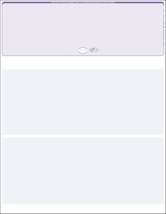 Hologram Blank Laser Checks - Top Position - Purple Scallop Void (WLSTK1SVHPR)