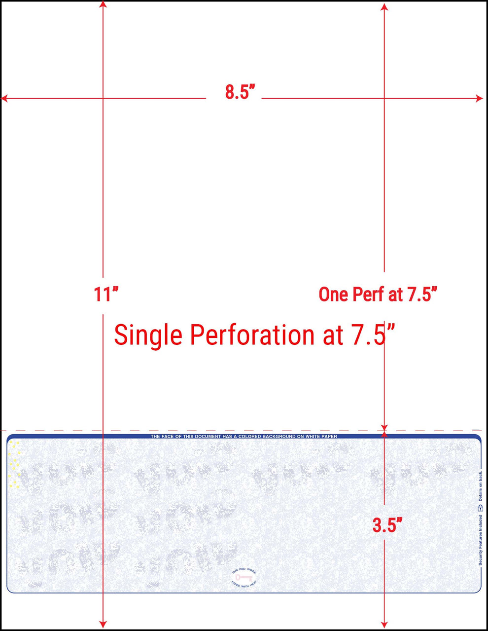 ADP© Compatible Payroll Checks - Bottom Position - Reflex Blue Scallop ...
