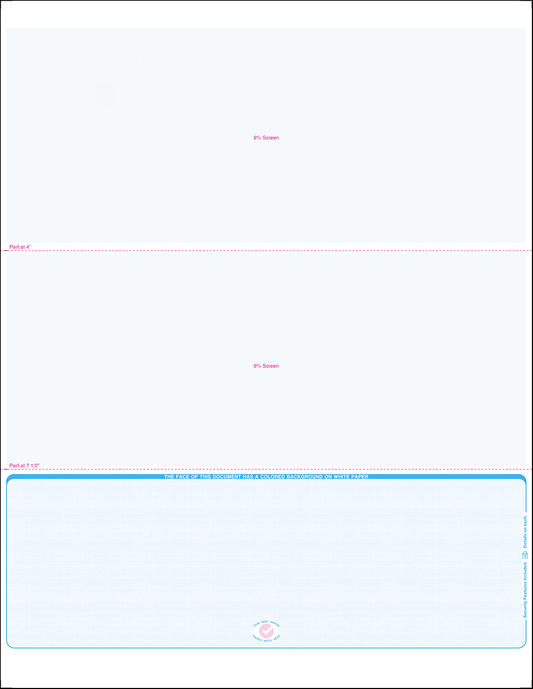 Value Blank Laser Checks in Bottom Position Sky Blue Linen SC3LNBL