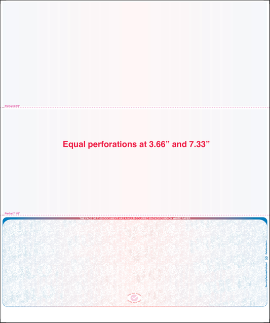 Equal Perforation Checks - Bottom Position Prismatic SC9BRB
