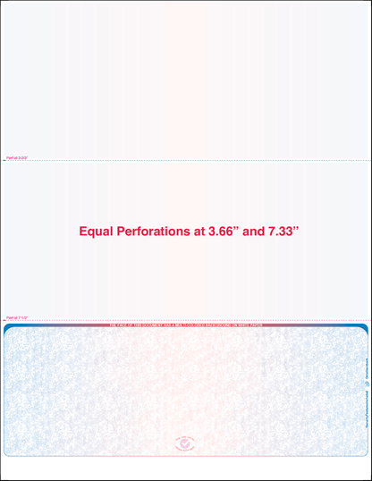 Equal Perforation Checks - Bottom Position - Prismatic (SC9BRB)