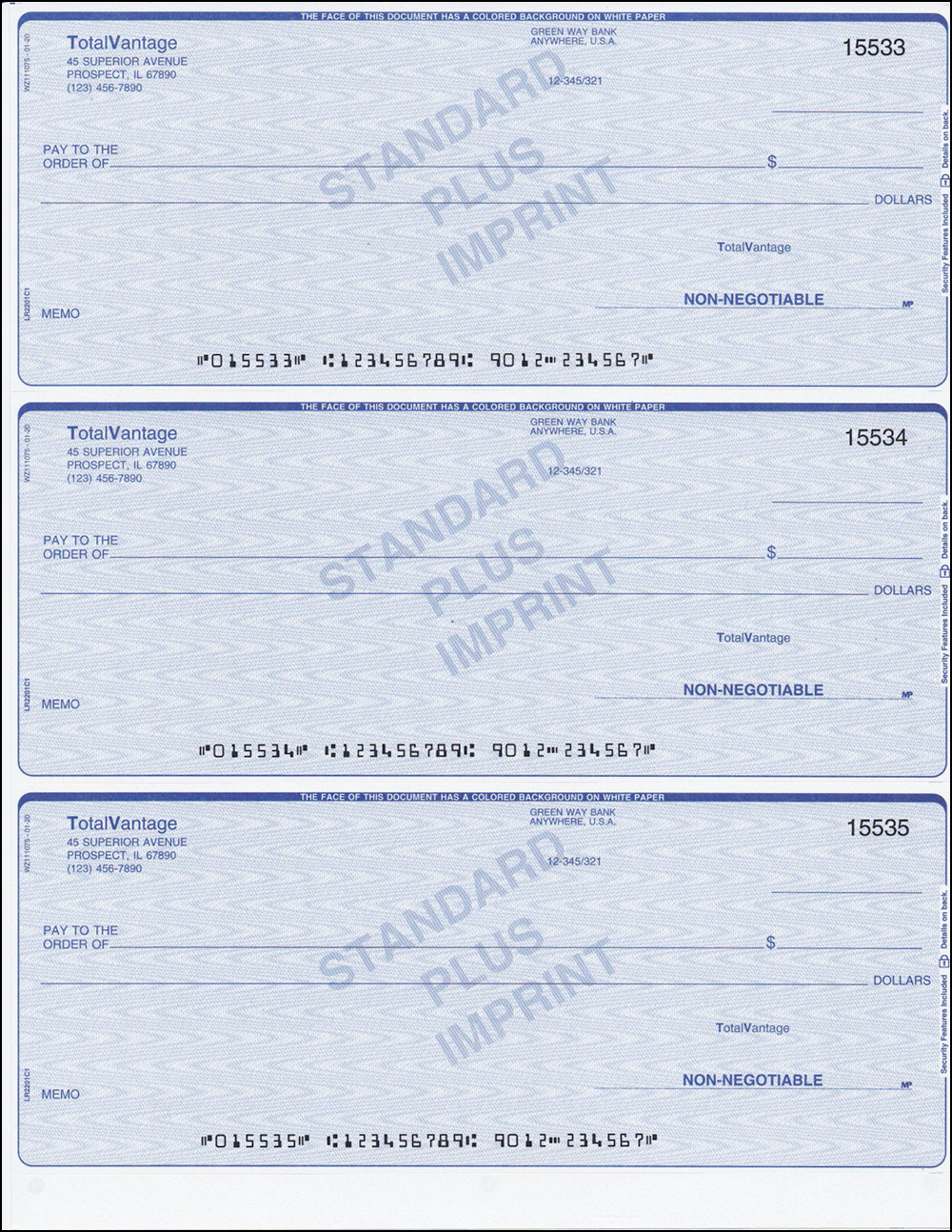 Mastercolor Check Imprinted Checks - Printed Business Checks – StockChecks, Inc.