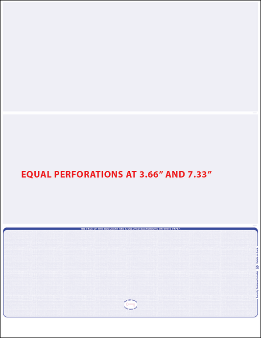 Equal Perforation Checks - Bottom Position - Reflex Blue Linen (WLSTK9LNRF)